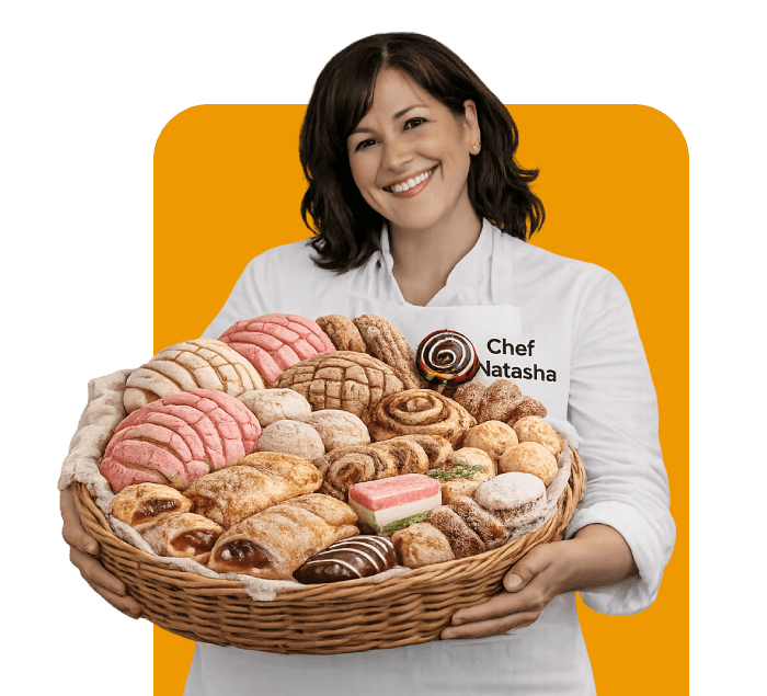 Chef Natasha with sugar-free desserts